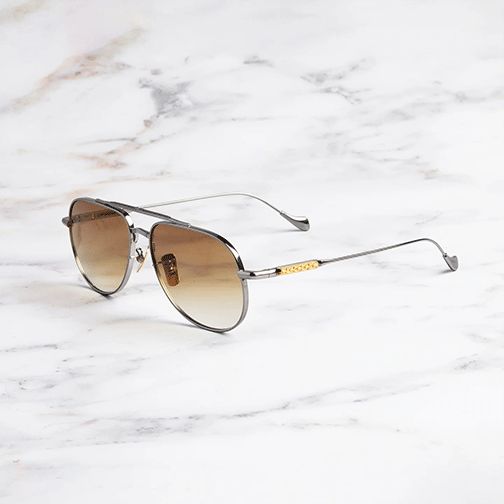 Cutler & Gross | The Great Frog Idol Aviator Sunglasses | Gun Metal