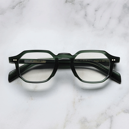 Cutler & Gross | GR11 | Striped Dark Green